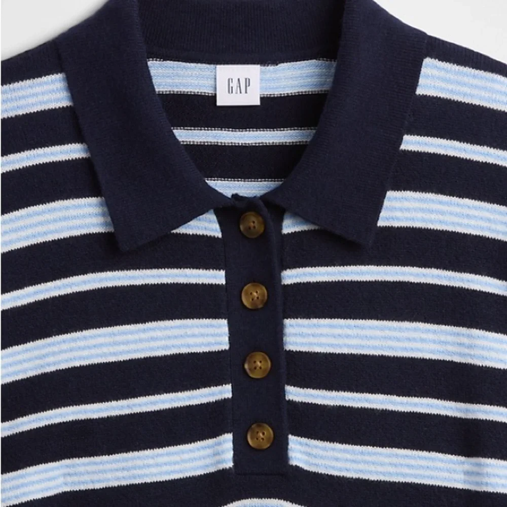 Gap Cashsoft Sweater in Navy and Light Blue - Picture 4 of 5